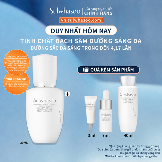 Tinh Chất Bạch Sâm Dưỡng Sáng Da Sulwhasoo Lumiwise Brightening Ampoule Serum 30ml