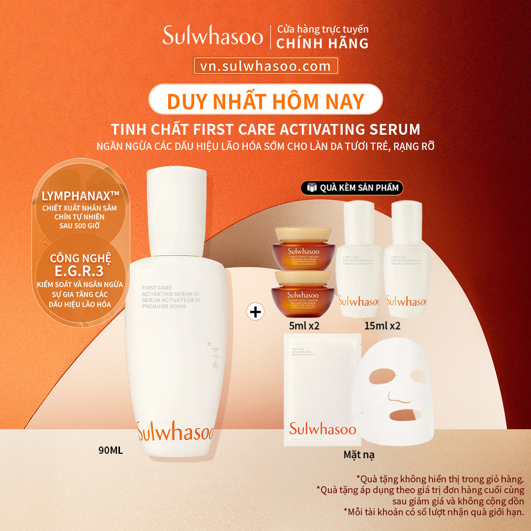 Tinh Chất First Care Tăng Cường Hàng Rào Bảo Vệ Da 90ml - Sulwhasoo First Care Activating Serum 6th Generation 90ml