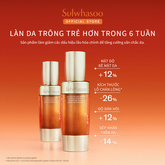 Tinh Chất Nhân Sâm Cô Đặc Dưỡng Da Săn Chắc Sulwhasoo Concentrated Ginseng Rejuvenating Serum 50ml