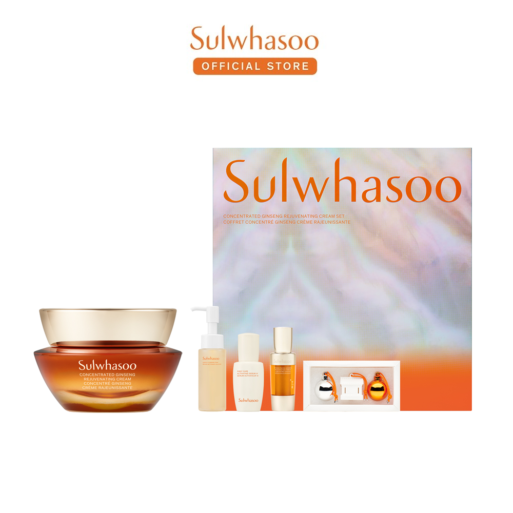 [Phiên bản Lễ Hội] Bộ Kem Dưỡng Nhân Sâm Tăng Sinh Collagen 50ml Sulwhasoo Concentrated Ginseng Cream Set 50ml