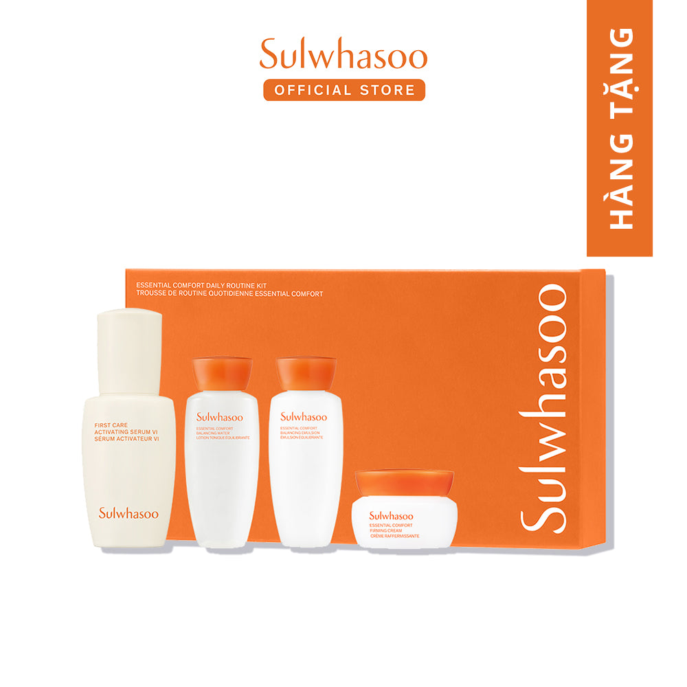 [ĐỔI ĐIỂM THÀNH VIÊN - HÀNG KHÔNG BÁN] Bộ 4 Sản Phẩm Dưỡng Da Thiết Yếu - Sulwhasoo Essential Comfort Kit 2023