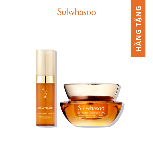 Sulwhasoo Concentrated Ginseng Renewing Serum 5ml & Cream 10ml