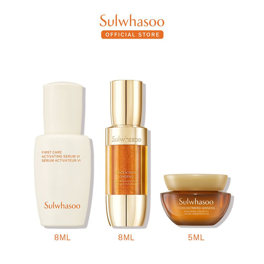Bộ sản phẩm trải nghiệm 3 bước chăm da căng mướt, chống lão hóa - Sulwhasoo Combo Trial 3-Step Routine